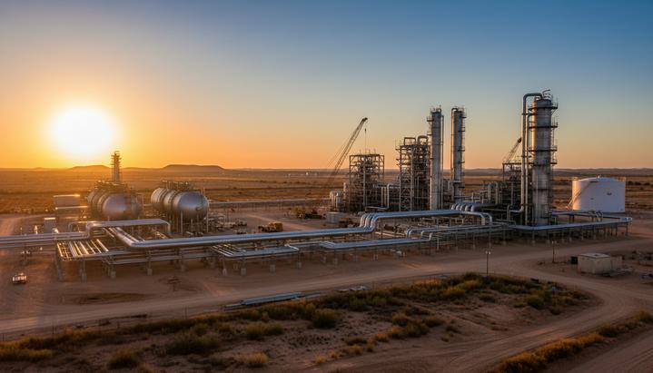 Energy Transfer направит до $5,5 млрд на газовые проекты США в 2026 году Новый завод по переработке природного газа и сеть стальных трубопроводов в засушливом ландшафте Пермского бассейна в Техасе.